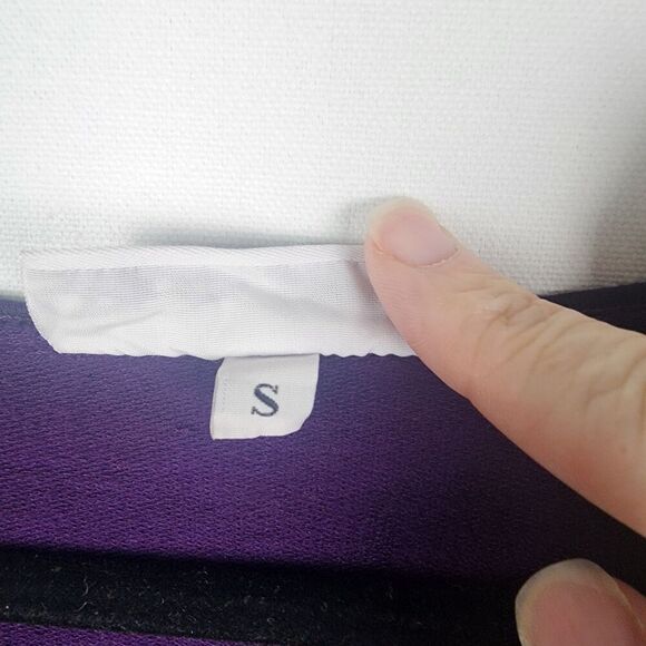 Bryn Walker Women's Chester Tunic Huckleberry Purple Asymmetric Sz S Lagenlook - Picture 5 of 7